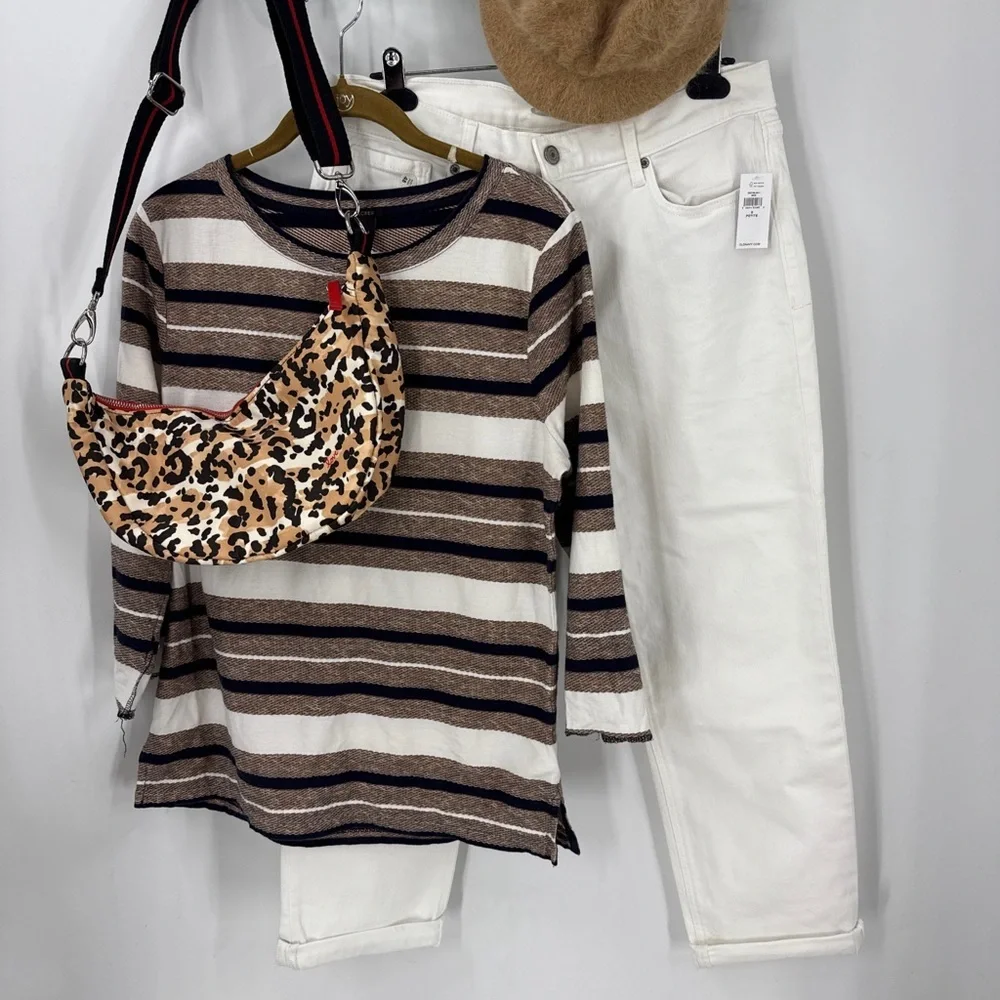 Brighton Spotted Love Swing Bag Leopard Print Crossbody Adjustable Strap OS
